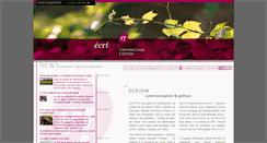 Desktop Screenshot of ecrivin.fr